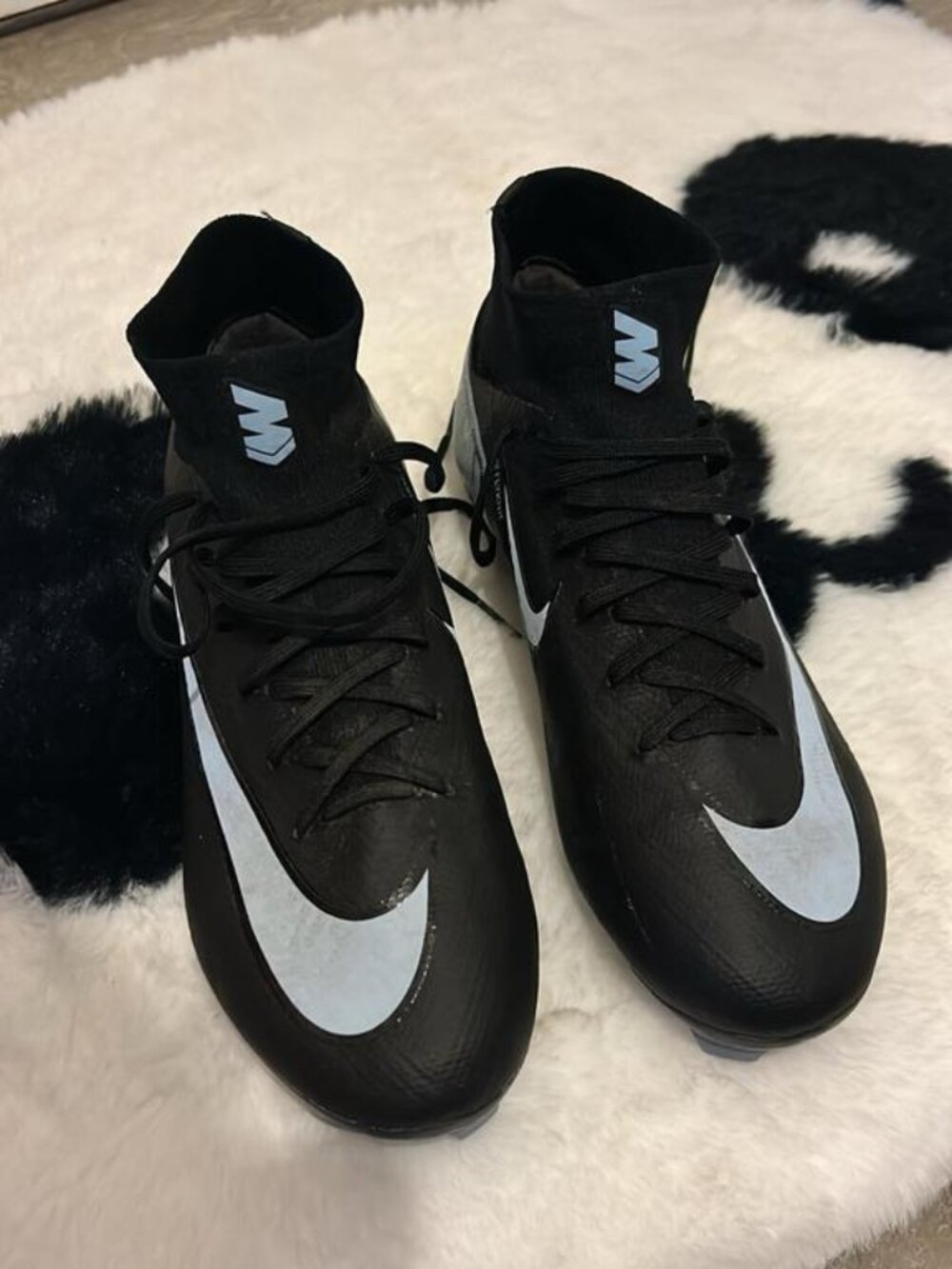 Nike Mercurial Superfly Soccer Cleats Black Silver